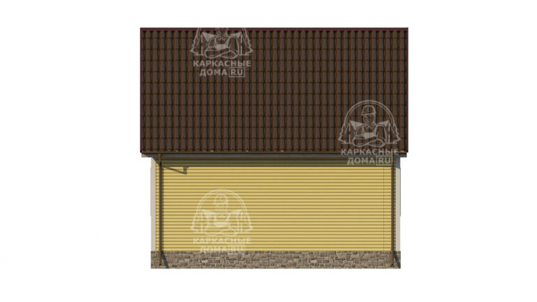каркасный дом 7x6 под ключ