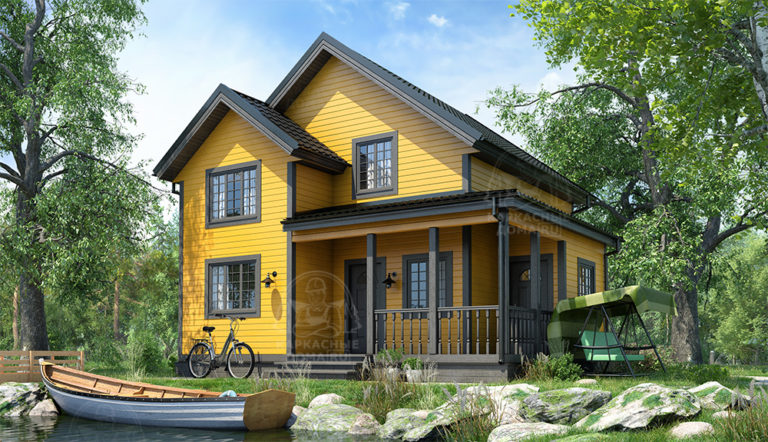 каркасный дом 8,5x8 Москва