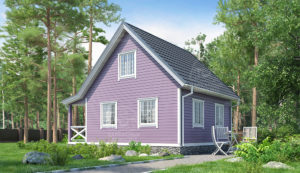 каркасный дом 7,5x6 Апатит