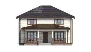 каркасный дом 15,5x11 Москва