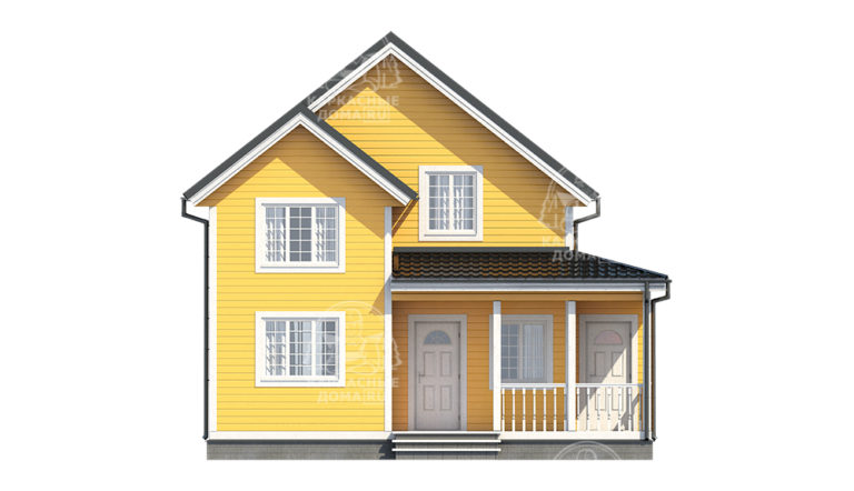 строительство каркасного дома 8,5x8