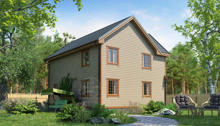 проект каркасного дома Аквамарин Москва