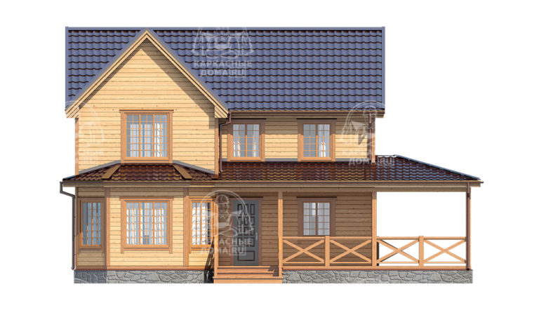 проект каркасного дома Аквамарин Москва