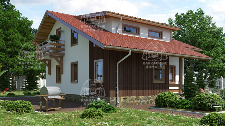 каркасный дом 11,5x9,9 Москва