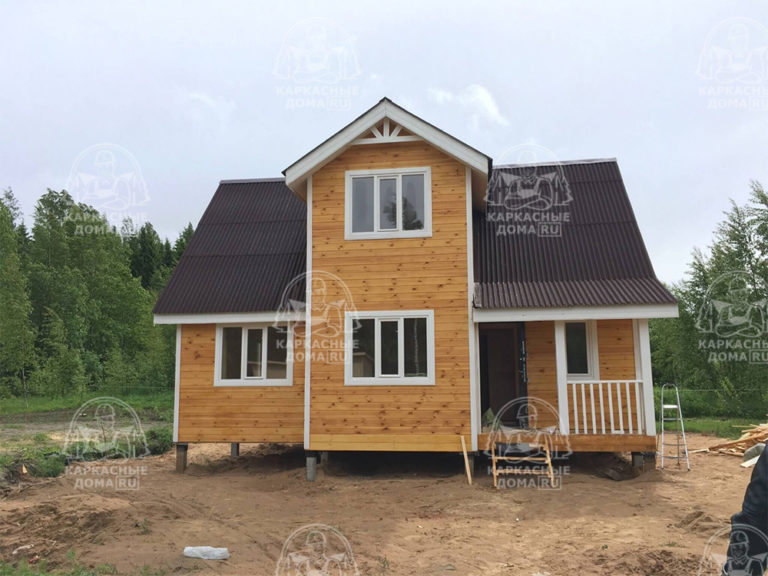 каркасный дом 10,5 на 7,5 Москва