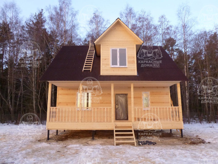 каркасный дом 6x8 Москва