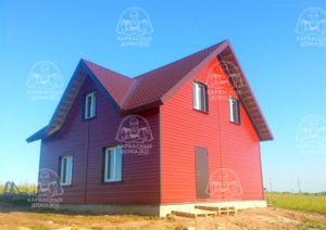 каркасный дом 7,5x8 Москва