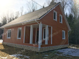 каркасный дом 7,5x9 Москва