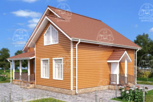 каркасный дом 11x10 Хризоколла Москва