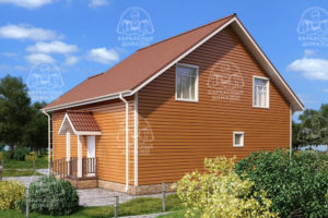 каркасный дом Хризоколла 11x10 под ключ