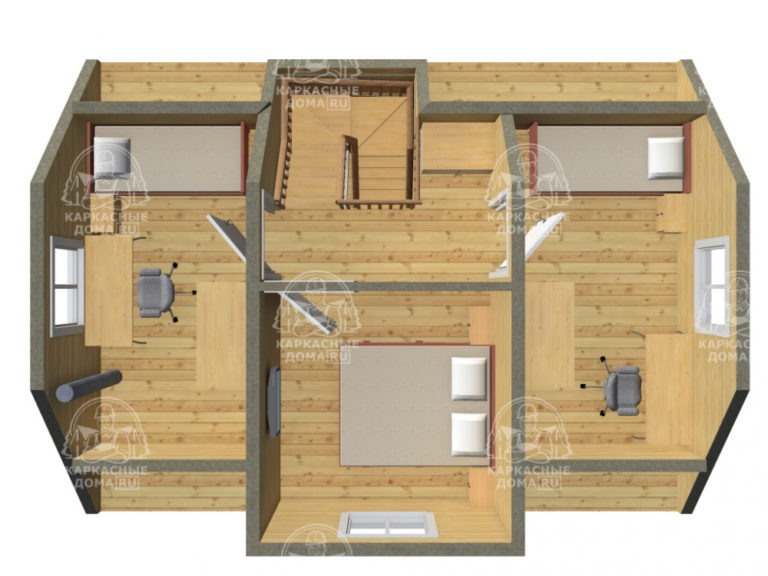 проект каркасного дома Адулярий Москва