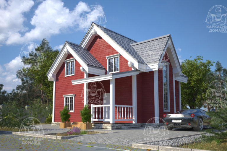 Каркасный дом 8x7 Тааффеит