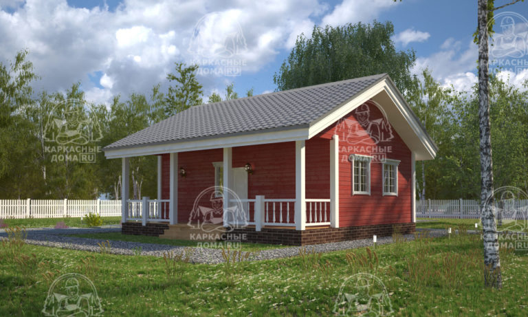 каркасный дом 9x8 Тектит Москва