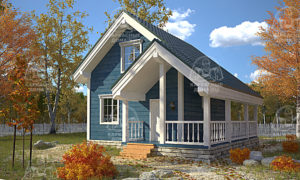 Каркасный дом 7×6 проект Титанит