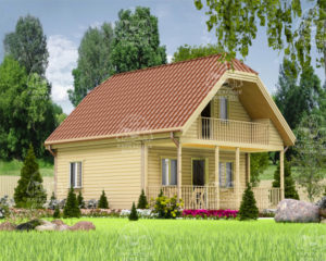 Каркасный дом 8x6 Танзанит