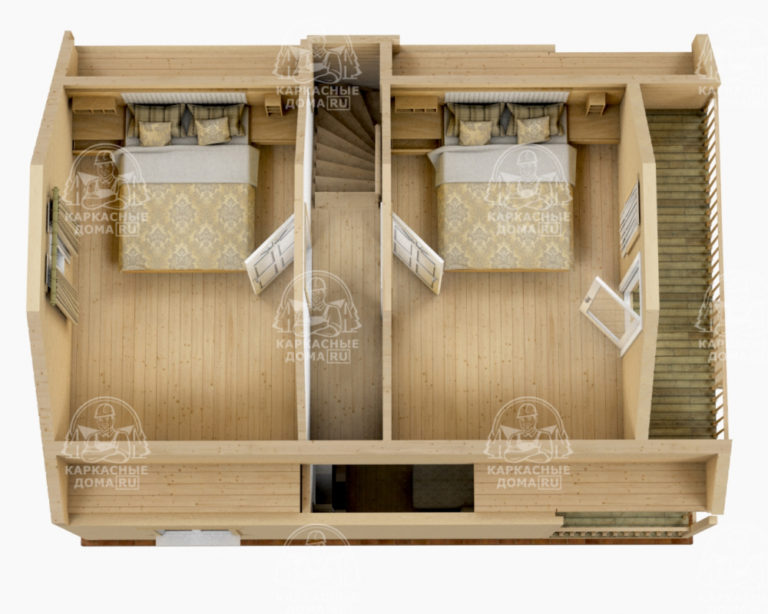 проект каркасного дома Танзанит Москва