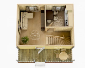 каркасный дом 6x6 Хризоберилл Москва