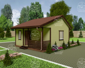 Каркасный дом 6x6 Аметрин