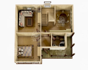 каркасный дом 8x8 Гелиодор Москва