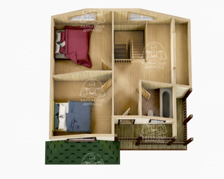 проект каркасного дома Гелиодор Москва