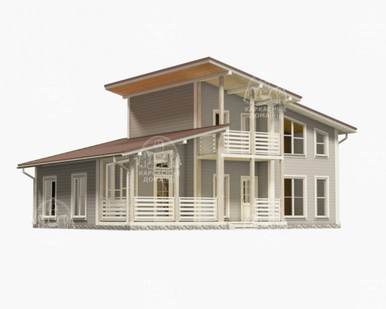 проект каркасного дома Эльбаит 12x10 Москва