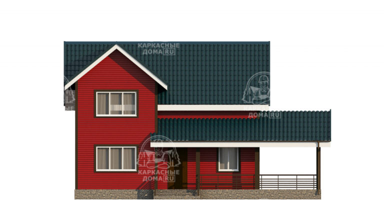 каркасный дом 12 на 8 Москва