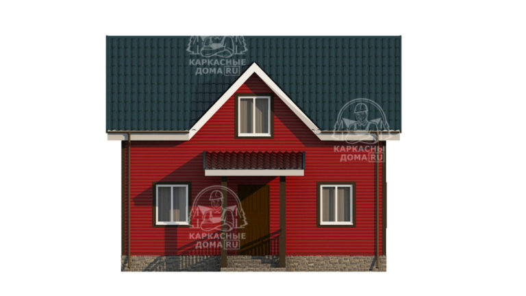 каркасный дом 7,5x8 Москва