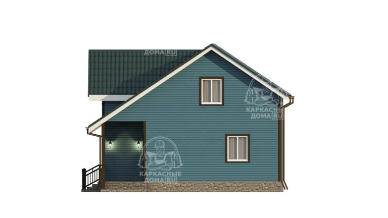 каркасный дом 10,5 на 7,5 под ключ