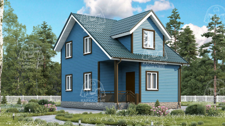 Каркасный дом 6x8 Коралл