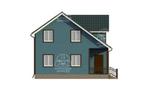 каркасный дом 6x8 Москва