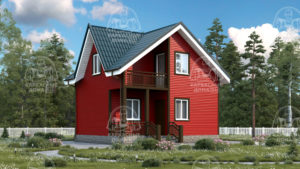 Каркасный дом 6×7 проект «Корунд»