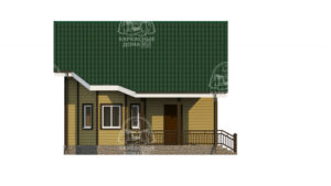каркасный дом 7,5x8 в Москва