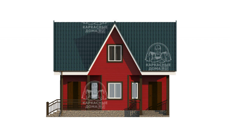 каркасный дом 7x8 Москва