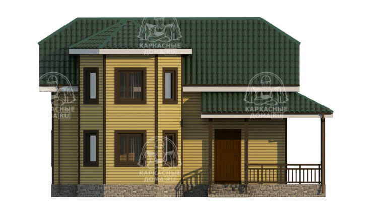 проект каркасного дома Турмалин Москва