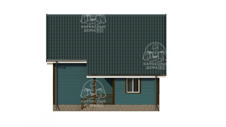 каркасный дом 9,5x8 Москва