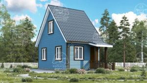 Каркасный дом 6×4 проект «Амазонит»