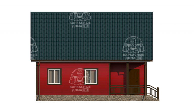 каркасный дом Халцедон под ключ