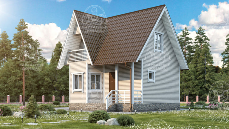 Каркасный дом 7x7 Яхонт