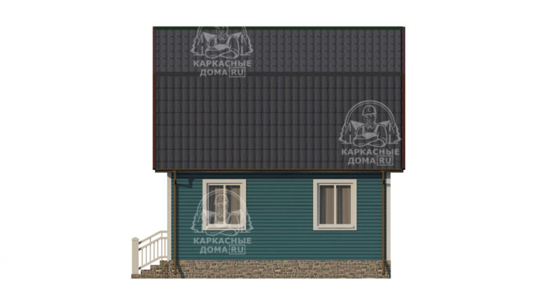 каркасный дом 6x6 под ключ