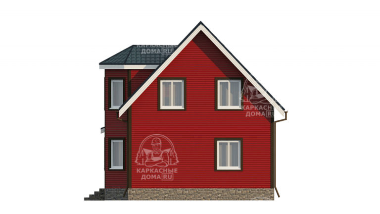 каркасный дом Пироп 6x7 под ключ