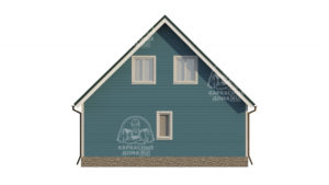 каркасный дом Цитрин 7,5x8 под ключ