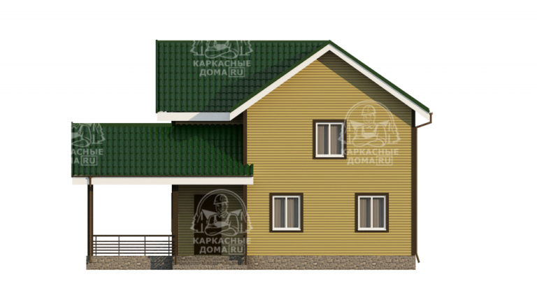 каркасный дом 11x8 Москва