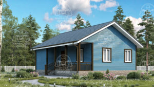 Каркасный дом 9x7,5 Карнеол
