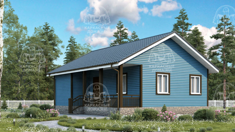 Каркасный дом 9x7,5 Карнеол