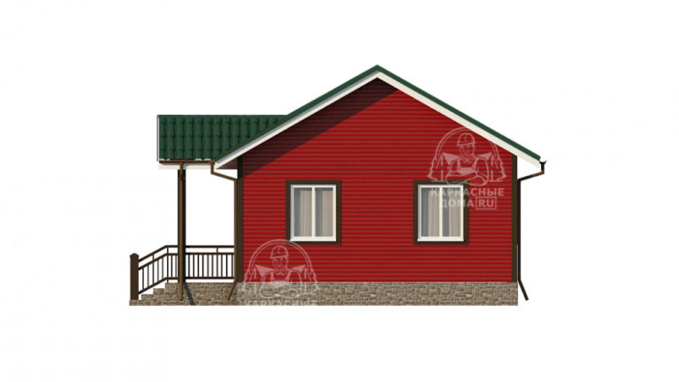 каркасный дом Хризопраз 7,5x8 под ключ