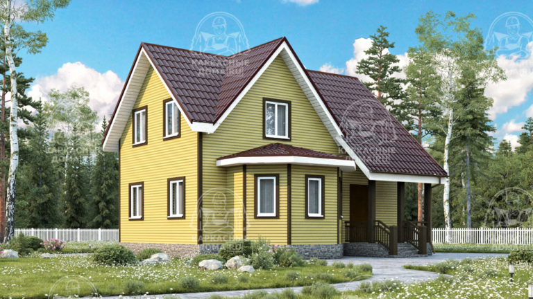 Каркасный дом 9x8 Сардоникс