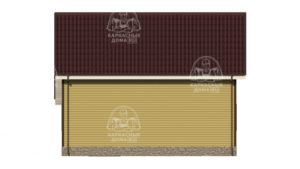 каркасный дом Сардоникс 9x8 под ключ