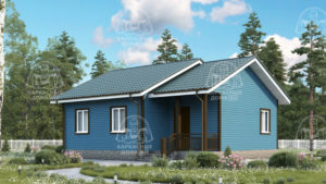 Каркасный дом 9×8 проект Аксинит