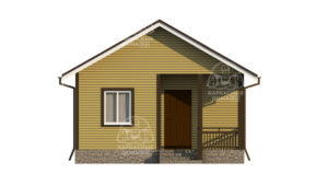 каркасный дом 7,5x6 Везувиан Москва