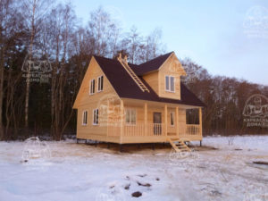 проект каркасного дома Коралл Москва